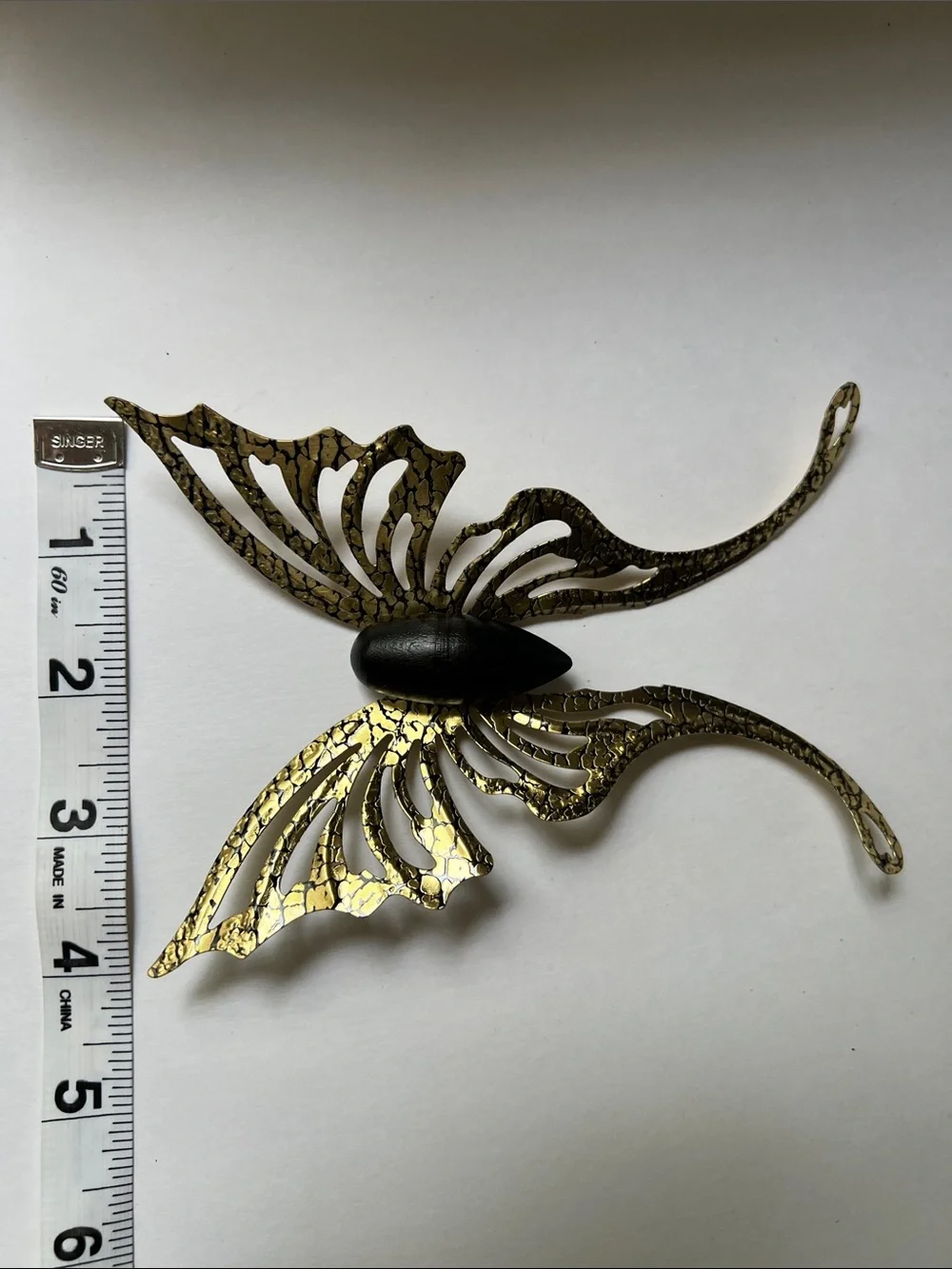 Home Interiors & Gifts Gold Butterfly Wall Hooks - Set of 3
